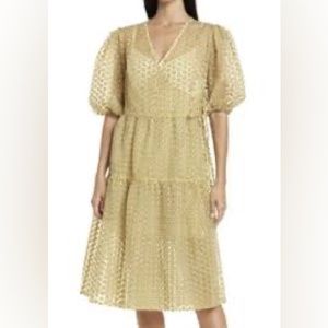 Topshop Floral Midi Wrap Dress